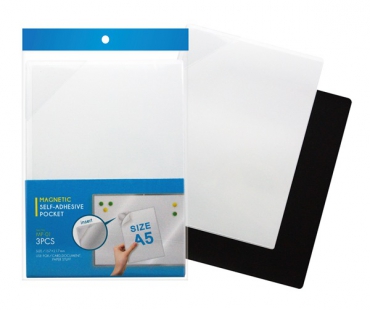 Image Magnettaschen A5 transparent im 3er Pack