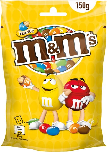 Image m&m´s Peanut 150 g, Erdnüsse in Milchschokolade