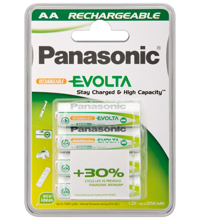 Image PANASONIC Rechargeable EVOLTA AA P6E/4BC | Mignon