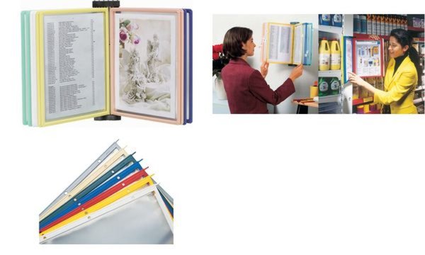 Image nobo Pivodex Wandhalter-Set, Träger aus Kunststoff, schwarz (5241012)