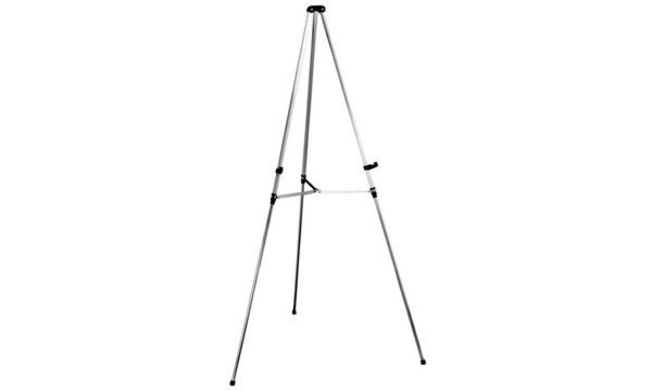 Image nobo Teleskop-Aufsteller für Tafel, weißalumimium (5539504)
