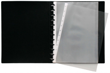 Image Sichtbuch Flexzip A4 schwarz mit 10 auswechselbaren Hüllen