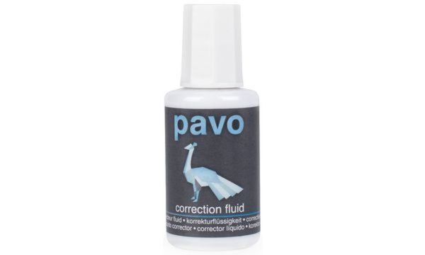 Image pavo Korrekturflüssigkeit, weiß, In halt: 20 ml (7300135)