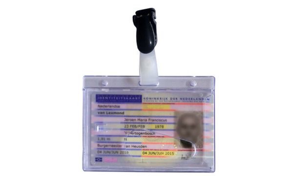 Image pavo Namensschild, mit Clip, 60 x 9 0 mm, transparent (7300011)