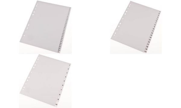 Image proOFFICE Kunststoff-Register, Zahl en, A4, 20-teilig (10071207)