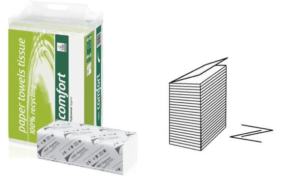 Image satino by wepa Handtuchpapier Comfo rt, 206 x 240 mm (6420698)