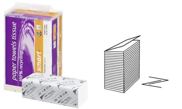 Image satino by wepa Handtuchpapier Smart , 240 x 230 mm, weiß (6420783)