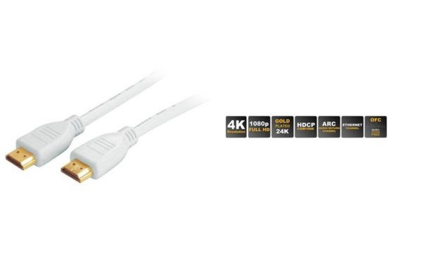 Image shiverpeaks BASIC-S HDMI Kabel, A-S tecker - A-Stecker, 1,0 m (22224804