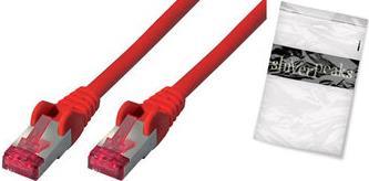 Image shiverpeaks Patchkabel S/FTP Cat.6aPIMF rot 0,5m