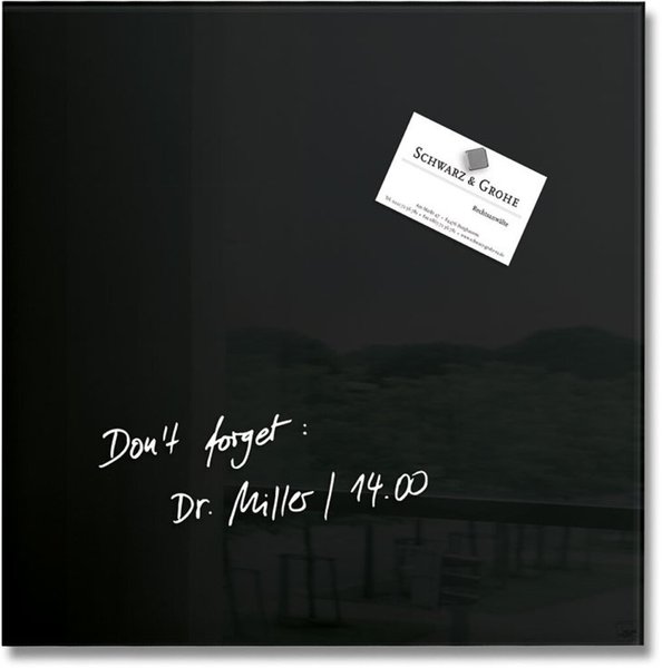 Image sigel Glas-Magnettafel "artverum", (B)300 x (H)300 mm