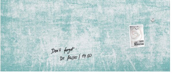 Image sigel Glas-Magnettafel artverum Turquoise Wall, (B)1.300 mm