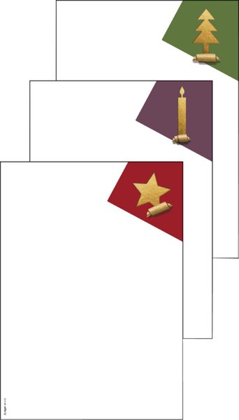 Image sigel Weihnachts-Motiv-Papier-Set "Cut-out style", A4