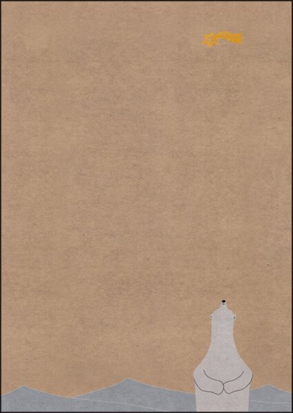 Image sigel Weihnachts-Motiv-Papier "Polar bear with...", A4