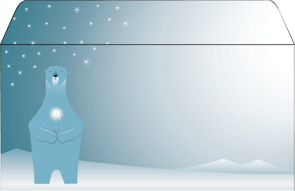 Image sigel Weihnachts-Motiv-Umschlag "Polar Bear...", DIN lang