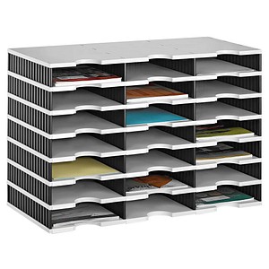 Image styro Sortierstation Styrodoc grau/schwarz mit 21 Fächer