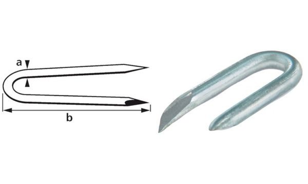 Image suki. Drahtkrampe 1,6 x 16 mm, Stah l verzinkt, 400 g (11660036)