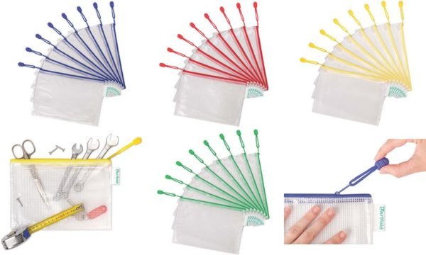 Image tarifold Reißverschlusstasche ZIPPE R, DIN A5, PVC, blau (93509021)