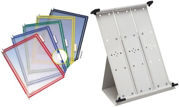 Image tarifold Tischständer, DIN A4, lich tgrau, unbestückt (93224600)