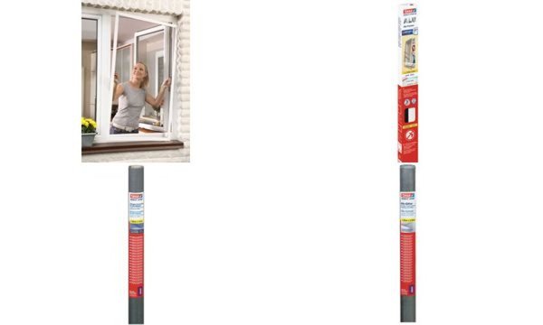 Image tesa Fliegengitter ALU COMFORT Fens ter, 1,20 m x 1,50 m (8755195)
