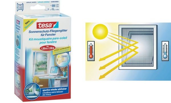 Image tesa Fliegengitter mit Sonnenschutz für Fenster (8755108)