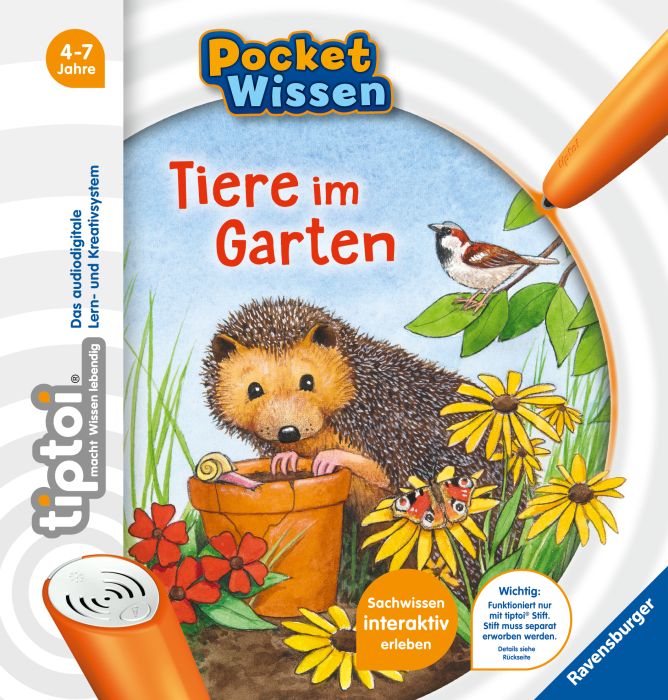 Image tiptoi® Pocket Wissen: Tiere Garten, Nr: 65891