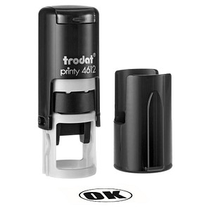 Image trodat Textstempel, individualisierbar Printy 4612 selbstfärbend schwarz