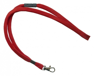 Image Umhängeband / Lanyards Schlüsselanhänger, aus weichem Polyester, mit drehbaren Karabinerhaken, Sicherheitsbruchstelle, Farbe: rot - 100 Bänder