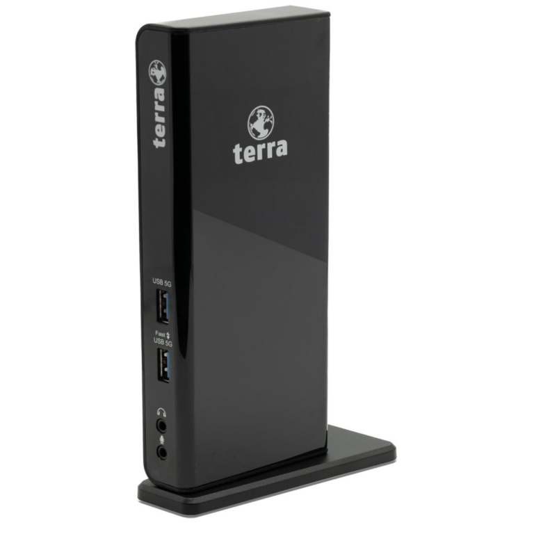 Image TERRA MOBILE Dockingstation 732 USB-A/C Dual Display inkl.5V/4A Netzteil, USB-A