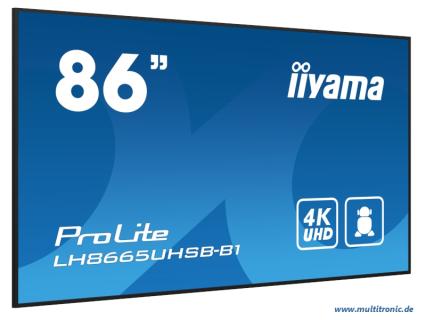 IIYAMA LH8665UHSB-B1 218,44cm (86")