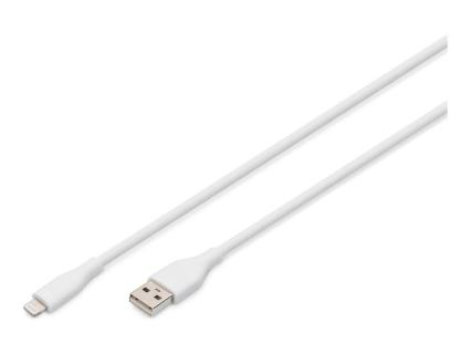DIGITUS USB Silicone charging cable USB-A - Lightning 0,5m