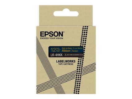 EPSON Ribbon LK-4HKK Satin navy/gold