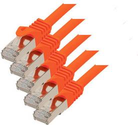 SCONN TP-Patchkabel S/FTP PIMF Rohkabel Cat.7 (VE5) orange 2,0m