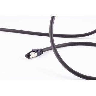 FLEXLINE Patchkabel Kat. 6A, U/FTP, trittfest, grau, 0,5 m