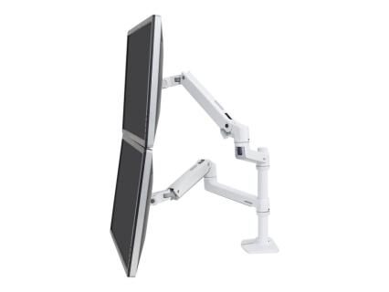 ERGOTRON LX Doppelschirmloesung fuer Tischmontage weiss 61cm 24Zoll Displays bi