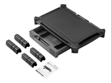 STARTECH.COM Monitor Ständer mit Schublade - Höhenverstellbar - Computer Monito