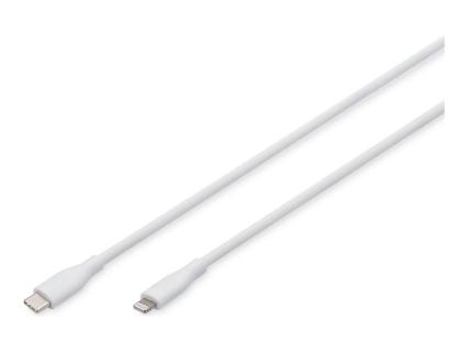 DIGITUS USB Silicone charging cable USB-C - Lightning 2m