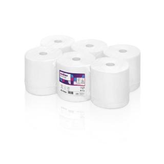 Papierhandtücher Rollenhandtücher Außenabrollung 2-lagig, Zellstoff hochweiß, 150 m, "Systemhandtuchrollen Tissue", endlos | 6 Rollen 
