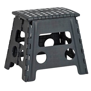 Zeller Klapphocker schwarz 1 Stufe, H: 32,0 cm