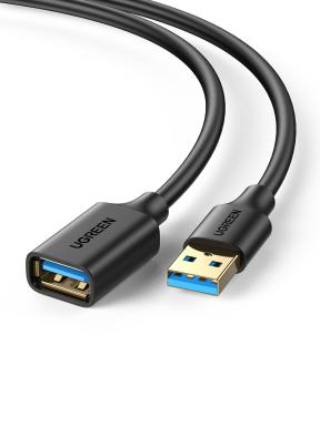 UGREEN 3.0 USB Kabel zu USB Buchse 1m Verlängerung, schwarz