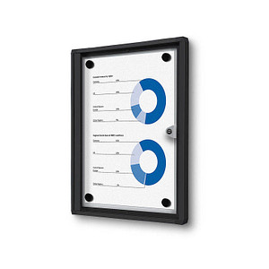 Showdown® Displays Schaukasten Economy schwarz 1x DIN A4
