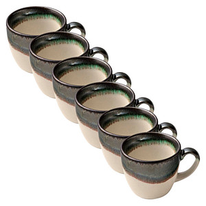 6 HEART & SOUL Espressotasse Perfect Match Avocado grün 0,08 l