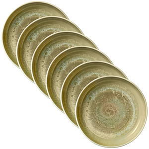 6 HEART & SOUL Suppenteller Perfect Match Thyme hellgrün 21,0 cm