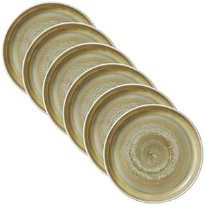 6 HEART & SOUL Suppenteller Perfect Match Thyme hellgrün 24,0 cm