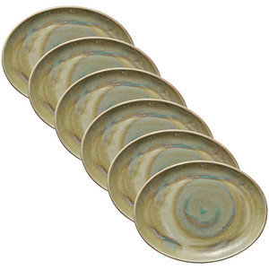 6 HEART & SOUL Servierplatten Perfect Match hellgrün 31,0 x 24,0 cm