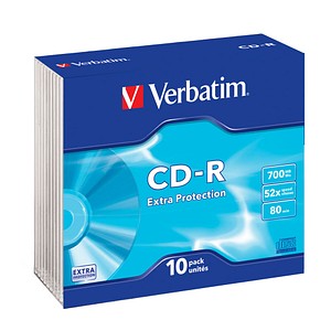 10 Verbatim CD-R 700 MB
