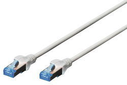DIGITUS Patchkabel Cat5e SF/UTP 2xRJ45 0,5m grau Hebelschut Polybeutel