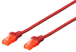 DIGITUS Patchkabel, Kat. 6, U/UTP, 5,0 m, rot