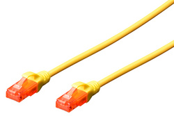 DIGITUS Patchkabel, Kat. 6, U/UTP, 0,25 m, gelb