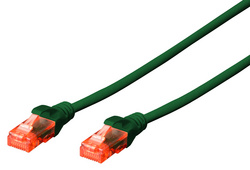 DIGITUS Patchkabel, Kat. 6, U/UTP, 10,0 m, grün