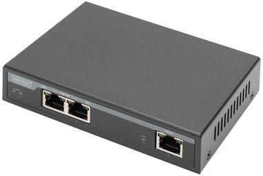 DIGITUS Gigabit 4PPoE Indoor Extender, 2-Port, 802.3at, 60 W